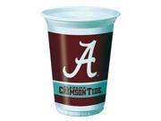 Alabama Crimson Tide 20 oz. Plastic Cups plastic