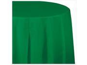 Emerald Green Green Round Plastic Tablecover plastic