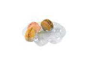 5 1 10 x 7 10 Combo Round Plastic Insert for 7 Macaroons 150 CT