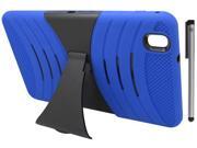 For Samsung Galaxy Tab Pro 8.4 T320 Rugged Arched Design Armor Kickstand Tablet Cover Case Accessory with Stylus Pen