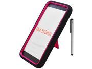 For BLU Dash 5.0 D410a Rugged Heavy Duty Armor Design Kickstand Phone Protector Cover Case Accessory with Stylus Pen