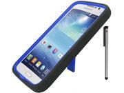 For Samsung Galaxy Mega 5.8 i9510 Rugged Heavy Duty Armor Kickstand Phone Protector Cover Case Accessory with Stylus Pen