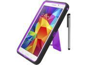 For Samsung Galaxy Tab 4 7.0 T231 Rugged Heav Duty Design Armor Kickstand Tablet Cover Case Accessory with Stylus Pen