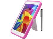 For Samsung Galaxy Tab 4 7.0 T231 Rugged Heav Duty Design Armor Kickstand Tablet Cover Case Accessory with Stylus Pen
