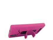 for ZTE ZMax Z970 T mobile Hybrid U Kickstand Cover Case. Pink