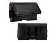 for LG Joy Faux Leather Pouch Belt Clip Case Cover Black Brown Horizontal Stylus Pen ApexGears TM Phone Bag