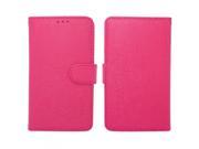 for HTC Desire EYE Pink Faux Leather Wallet Case Cover