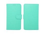 for LG Sunrise Lucky Mint Faux Leather Wallet Case Cover