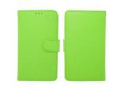 for LG Sunrise Lucky Neon Green Faux Leather Wallet Case Cover