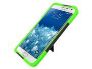 for Samsung Galaxy Note Edge Black Green Y Hybrid Stand Cover Case