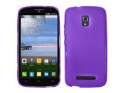 for Alcatel One Touch Pop Mega LTE Crystal Plastic TPU Cover Case. Purple