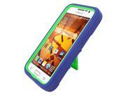 for Samsung Galaxy Core Prime Prevail LTE G360 Heavy Duty Stand Cover Case. Blue Green
