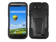 for ZTE Speed Hybrid Y Stand Cover Case. Black
