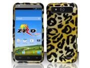 for ZTE Speed Hard Plastic Snap On Cover Case Phone Bag. Gold Black Leopard