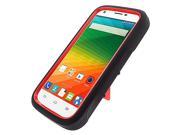 for ZTE Imperial II 2 Heavy Duty Stand Cover Case Stylus Pen ApexGears TM Black Red