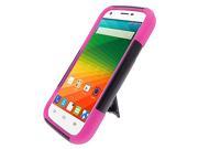 for ZTE Imperial II 2 Hybrid Y Stand Cover Case Stylus Pen ApexGears TM Black Pink