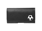 for Sony Xperia M4 Aqua Faux Leather Soccer Ball Pouch Belt Clip Case Cover Stylus Pen Velocity ™