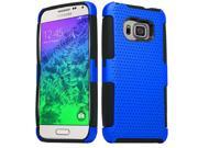 for Samsung Galaxy S6 Mesh Perforated Skin Cover Case Stylus Pen ApexGears TM Blue Black