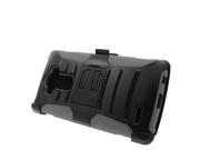 for LG G4 Robotic Belt clip Holster Stand Cover Case Black Grey