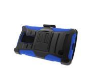 for LG Escape 2 Robotic Belt clip Holster Stand Cover Case Black Blue