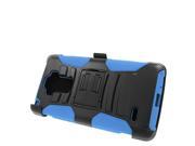 for LG G Stylo Robotic Belt clip Holster Stand Cover Case Black Blue