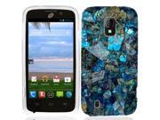 For ZTE Majesty Z796C Blue Stone Case Cover