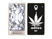 For Sharp Aquos Crystal Black Adios Case Cover