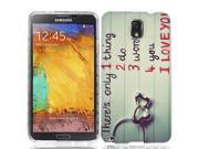 For Samsung Galaxy Note 3 I Love You Case Cover