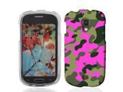 For Samsung Galaxy Light T399 Green Pink Camo Case Cover