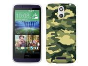 For HTC Desire 612 Green Camo Case Cover