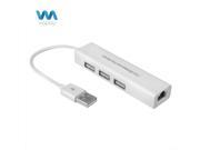 Viaplay 3 Port USB Hub plus Gigabit Ethernet Port RJ45 Adapter for Window Android iOS iMac MacBook Pro Air Mac Mini or Any PC