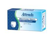 Attends BRBX20 Extra Absorbent Breathable Briefs Medium 96 Case