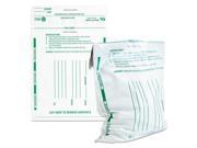 Poly Night Deposit Bags w Tear Off Receipt 8.5 x 10 1 2 Opaque 100 Bags Pack