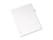 Allstate Style Legal Exhibit Side Tab Divider Title T Letter White 25 Pack