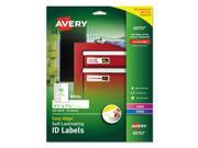 Easy Align Self Laminating ID Labels Laser Inkjet 1 1 32 x 3 1 2 White 250