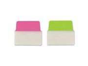 Ultra Tabs Repositionable Tabs 2 x 1 3 4 Neon Green Pink 20 Pack