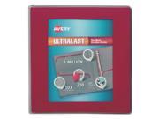 UltraLast View Binder w 1 Touch Slant Rings 11 x 8 1 2 1 1 2 Cap Red