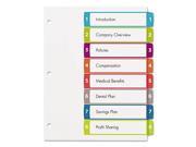 Ready Index Table of Contents Dividers Multicolor Tabs 1 8 Letter