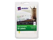 Durable Self Laminating ID Labels 4 x 6 Sheet 2 3 x 3 3 8 White Asst 24 Pack
