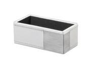 Architect Line Business Card Holder Holds 50 2 x 3 1 2 White Silver AOPART43001WH