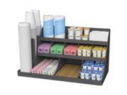 Extra Large Coffee Condiment and Accessory Organizer 24 x 11 4 5 x 12 1 2 Black