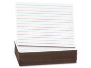 Dry Erase Board 9 x12 Red Blue Ruled 24 PK WE