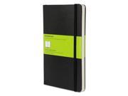 Hard Cover Notebook Plain 8 1 4 x 5 Black Cover 192 Sheets HBGMBL17