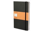 Hard Cover Notebook Ruled 8 1 4 x 5 Black Cover 192 Sheets HBGMBL14