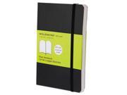 Classic Softcover Notebook Plain 5 1 2 x 3 1 2 Black Cover 192 Sheets HBGMS717