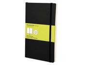 Classic Softcover Notebook Plain 8 1 4 x 5 Black Cover 192 Sheets HBGMSL17