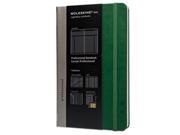 Professional Notebook Plain 8 1 4 x 5 Oxide Green Cover 240 Sheets HBGPFFNT03K1