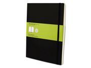 Classic Softcover Notebook Plain 10 x 7 1 2 Black Cover 192 Sheets HBGMSX17