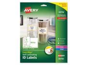 Avery Easy Align Self Laminating ID Labels Permanent Adhesive 100 Label s 3.31 Width x 2.31 Length AVE00756