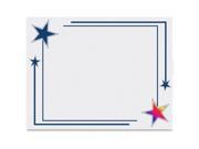 Holographic Rising Star Certificate 12 PK Blue GEO48676